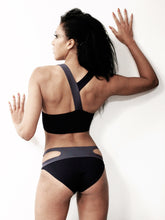 Split Micro Shorts - Black / Charcoal